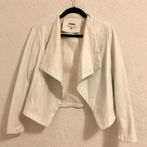 B.B. Dakota Peppin Jacket- Vegan Leather- White